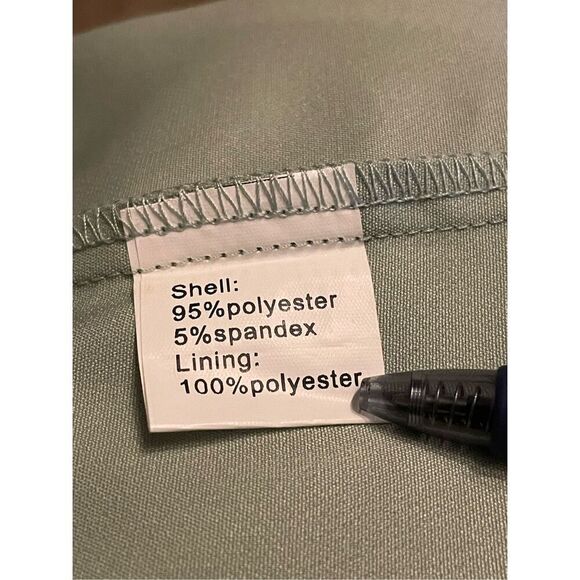 NWT CMZ 2005 Women’s V neck Spaghetti strap Midi Cocktail Dress 8/10 Mint Green - Picture 12 of 16